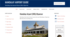 Desktop Screenshot of mandalayairport.com