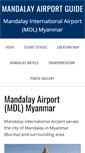 Mobile Screenshot of mandalayairport.com