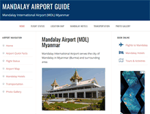 Tablet Screenshot of mandalayairport.com